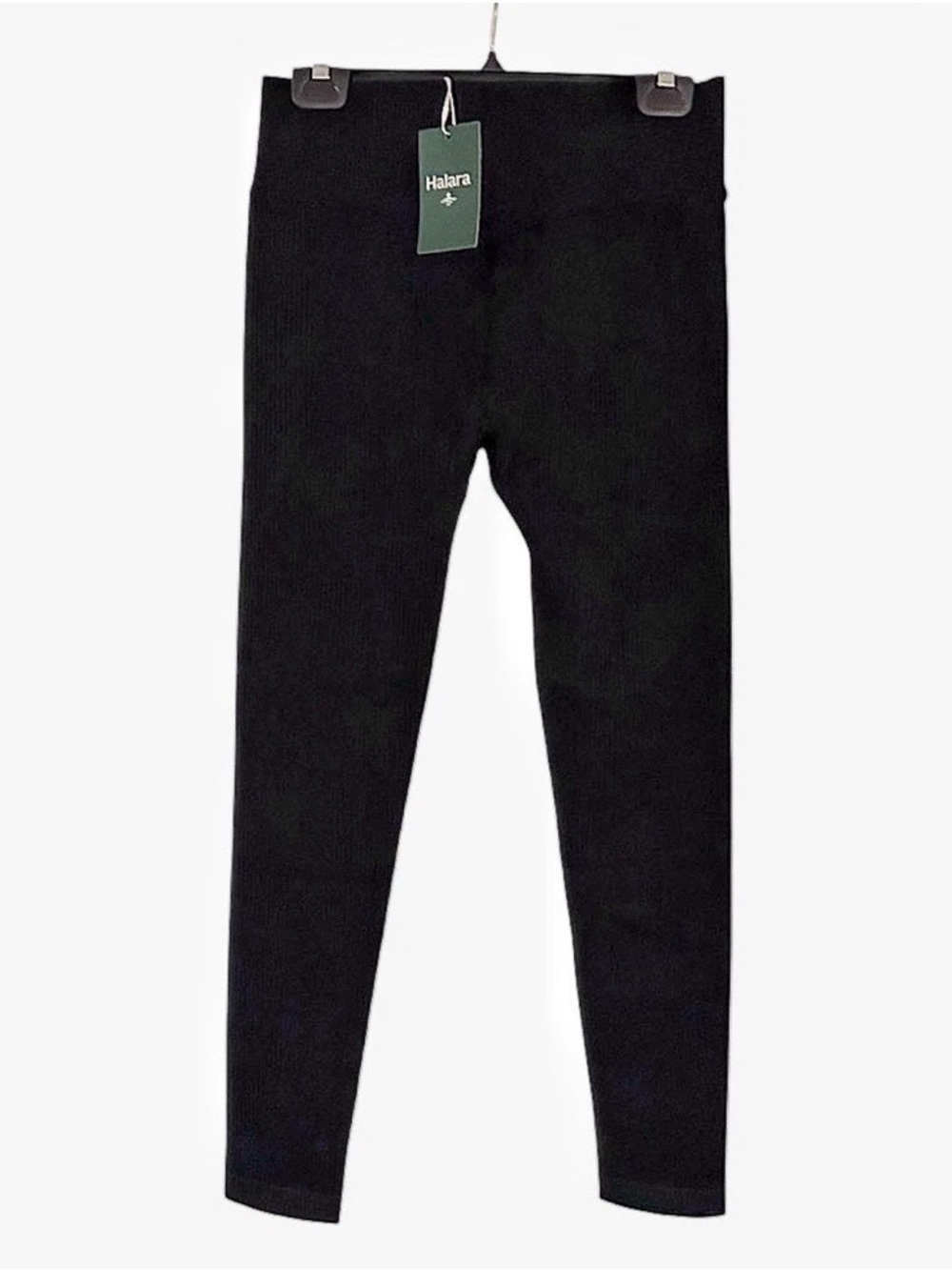 Halara Leggings Size XS Ribbed High Rise Black NEW With Tags - Picture 3 of 9